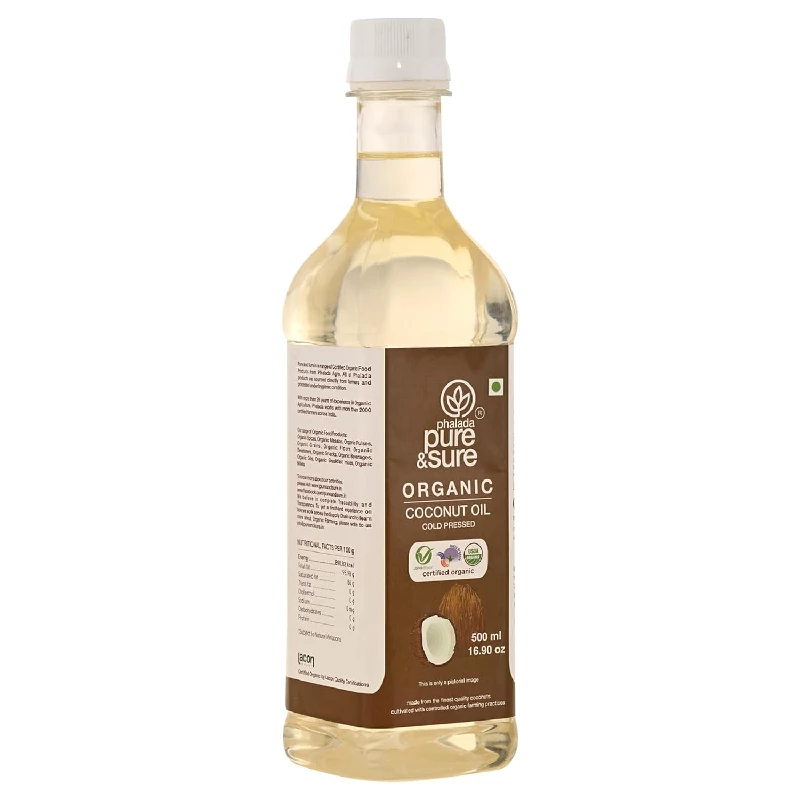 Pure & Sure Organic Coconut Oil Cold Pressed, 500 ml-3.webp
